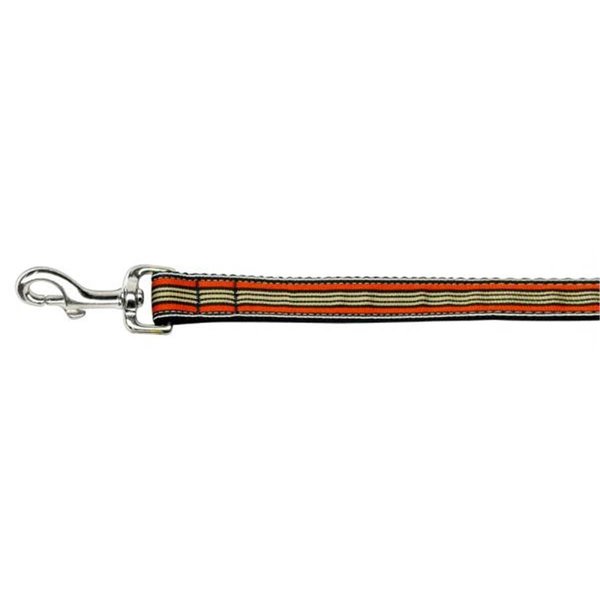 Unconditional Love Preppy Stripes Nylon Ribbon Collars Orange Khaki 1 wide 6ft Lsh UN805053
